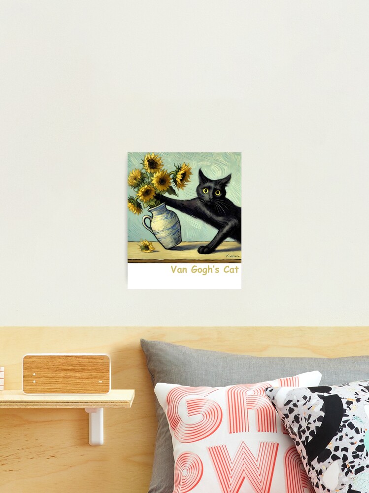 Thumbnail 2 of 3, Photographic Print, Van Gogh's Cat designed and sold by LivingInThinAir.