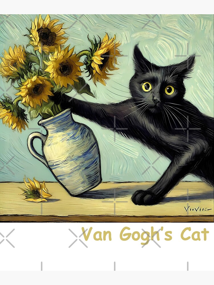 Thumbnail 3 of 3, Photographic Print, Van Gogh's Cat designed and sold by LivingInThinAir.
