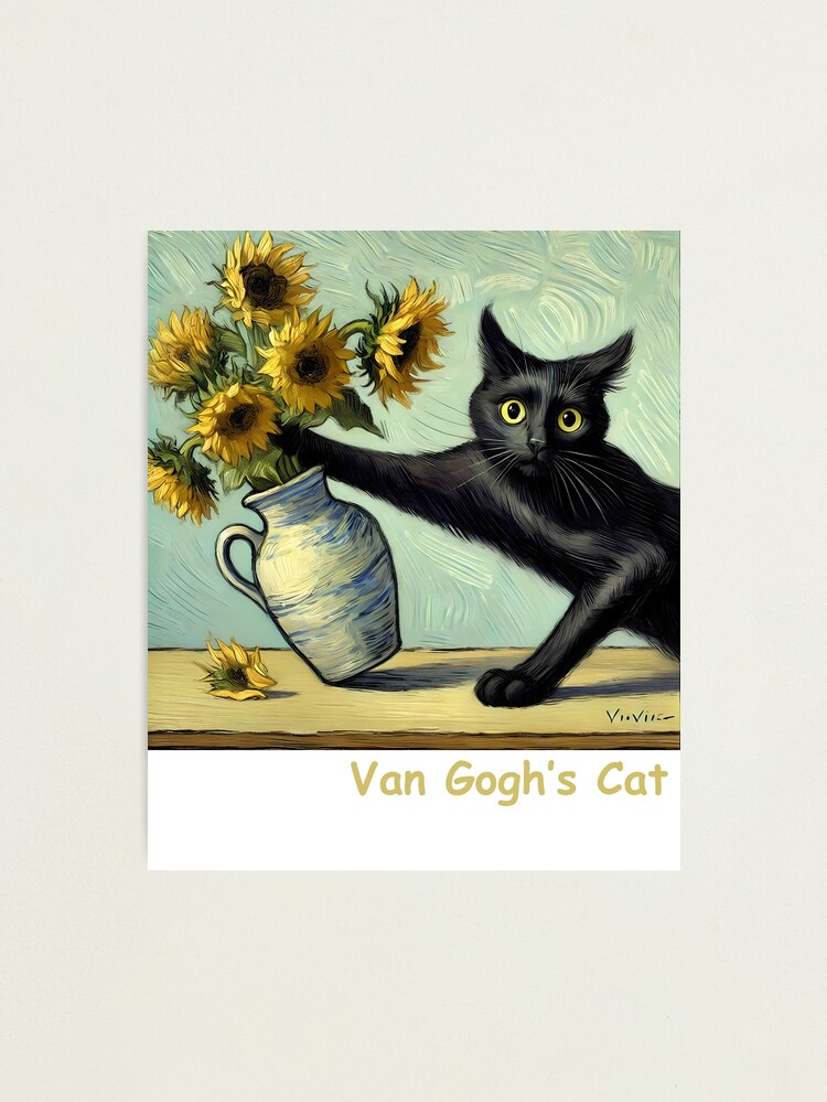 Thumbnail 1 of 3, Photographic Print, Van Gogh's Cat designed and sold by LivingInThinAir.