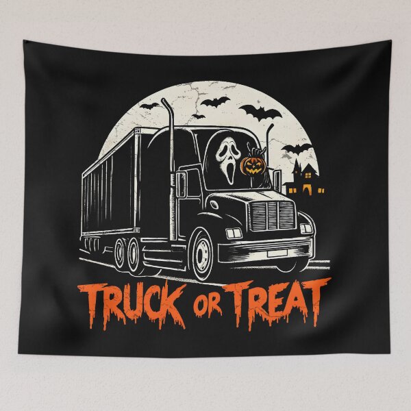 Item preview, Truck or Treat Trucker Halloween designed and sold by CreepyCornerArt.