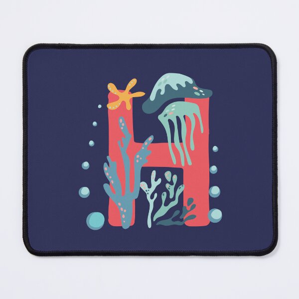 Item preview, H - Coral underwater letter for names starting with H designed and sold by Deepness2023.