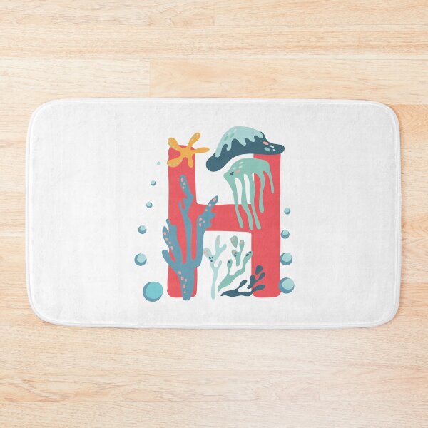 Item preview, H - Coral underwater letter for names starting with H designed and sold by Deepness2023.