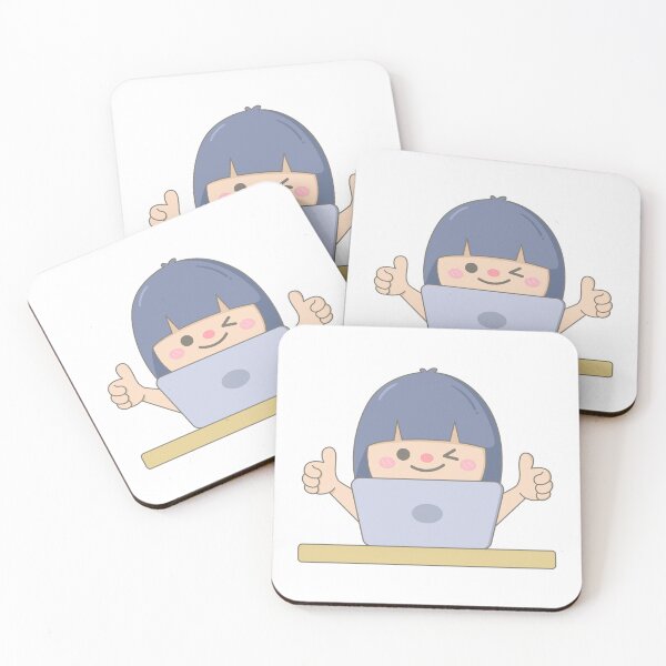 Item preview, Woman working with laptop and successful Cute cartoon  doodle style character designed and sold by nuchz.