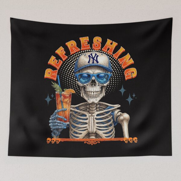 Item preview, NY YANKEE REFRESHING SKELETON designed and sold by EpiTee.