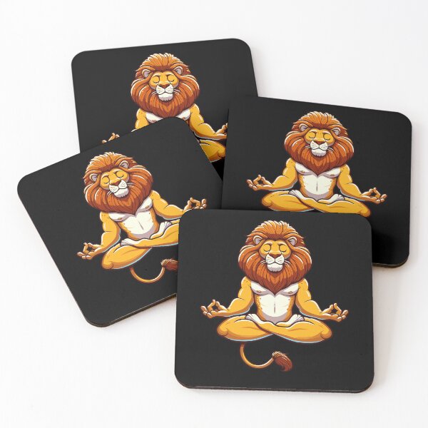 Item preview, Meditation Lion Yoga Pose Relaxing Animal designed and sold by Artistoos.