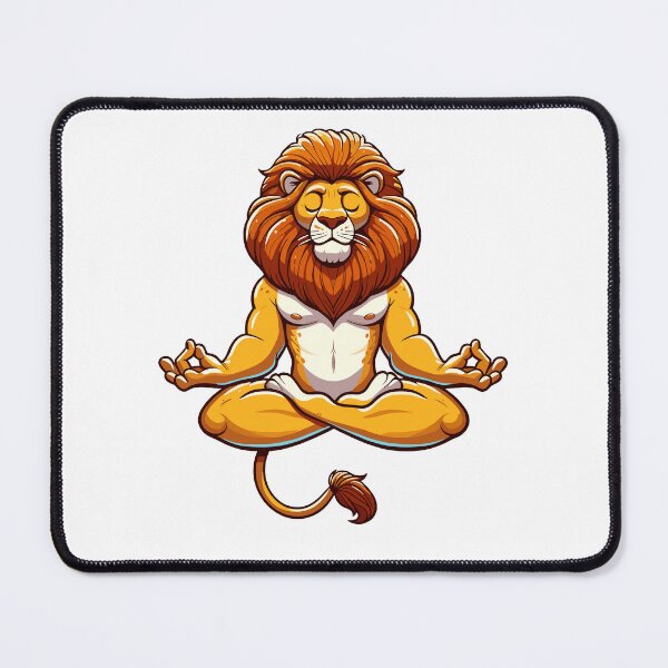 Item preview, Meditation Lion Yoga Pose Relaxing Animal designed and sold by Artistoos.