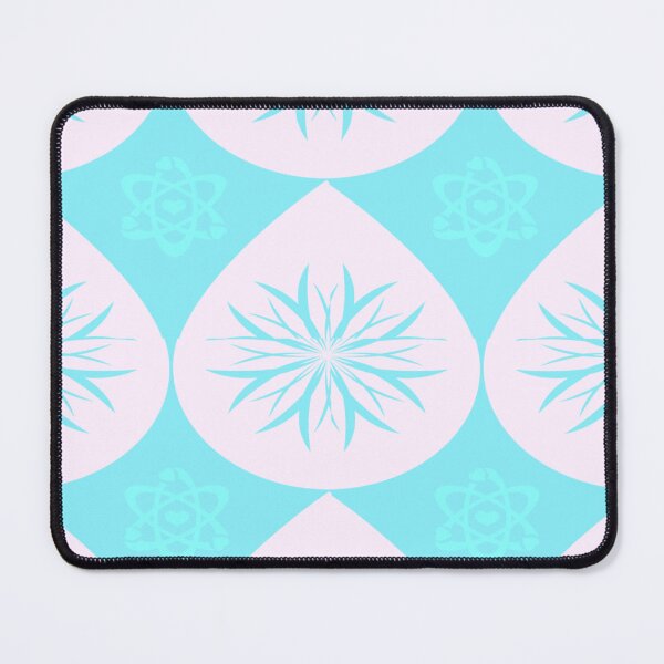 Item preview, Hearts and Atoms Dance in Blissful Blue designed and sold by youme63.