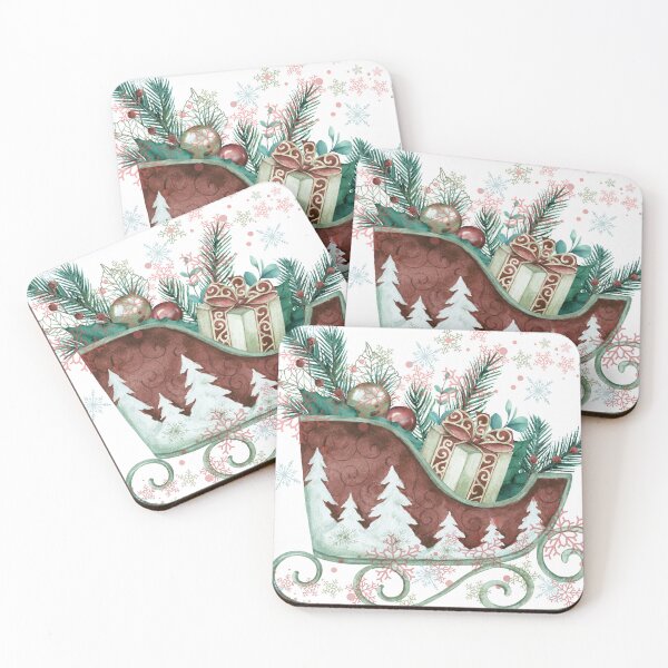 Item preview, Snowflakes and Sleigh  designed and sold by deirdre gray.