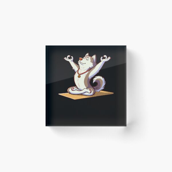 Item preview, Meditation Huskey Yoga Pose Relaxing Animal designed and sold by Artistoos.