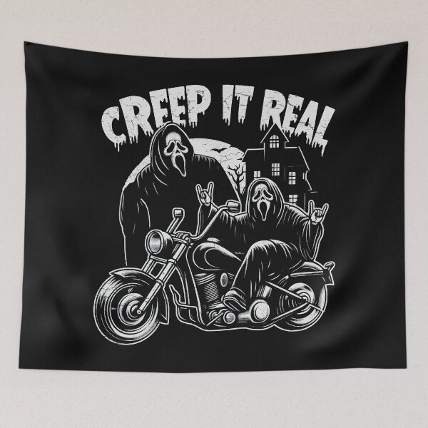 Item preview, Creep It Real Biker Halloween designed and sold by CreepyCornerArt.