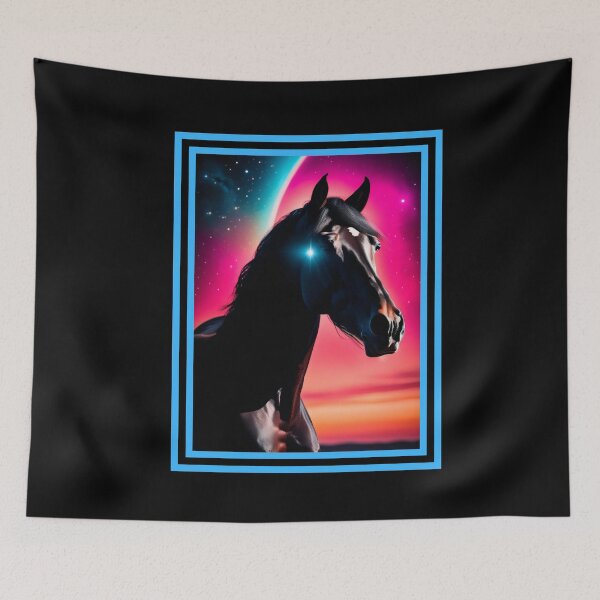 Item preview, Horse Art Cosmic Equestrian Fantasy designed and sold by Hananiah Merch.