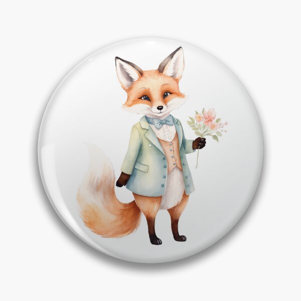 Artikelvorschau, Aquarell Fuchs Wunderland entworfen und verkauft von Victoria Riabov.