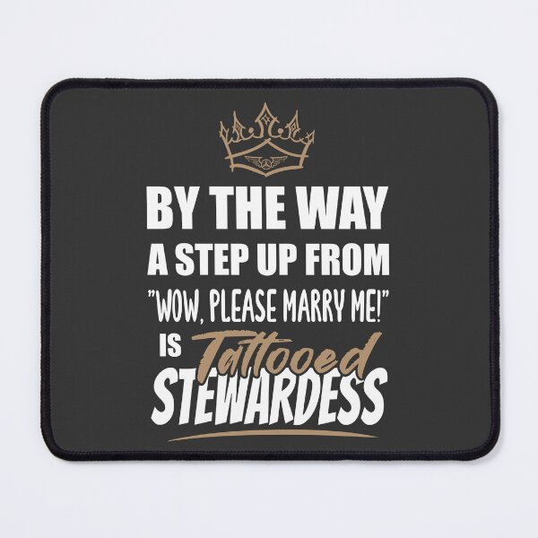 Item preview, Tattooed Stewardess is the Ultimate in Appeal. Funny gift Idea for flight attendant with Tattoos. designed and sold by funnycolors.