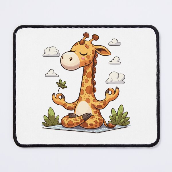 Item preview, Meditation Giraffe Yoga Pose Relaxing Animal designed and sold by Artistoos.