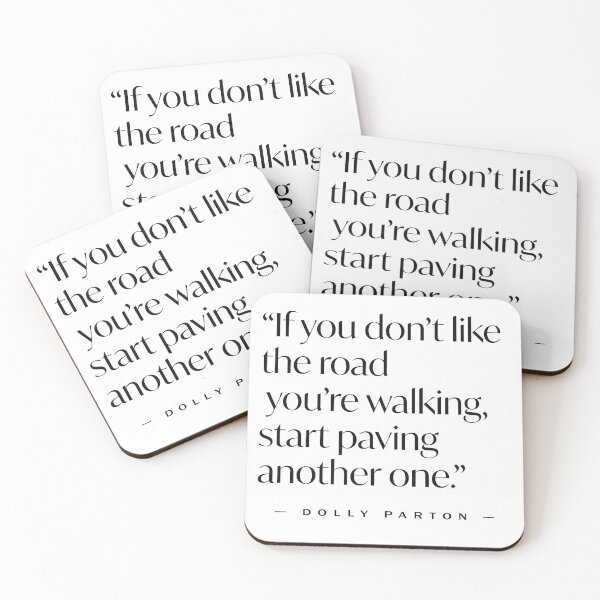 Item preview, If you don't like the road you're walking inspirational quote designed and sold by LadyCardinal.