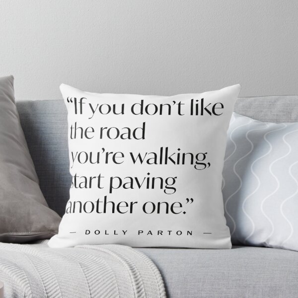 Item preview, If you don't like the road you're walking inspirational quote designed and sold by LadyCardinal.