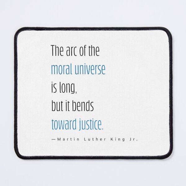 Item preview, Moral arc of the universe bends towards justice inspirational quote designed and sold by LadyCardinal.
