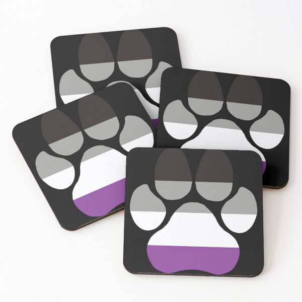 Item preview, ace pride pawprint designed and sold by LyciThePope.