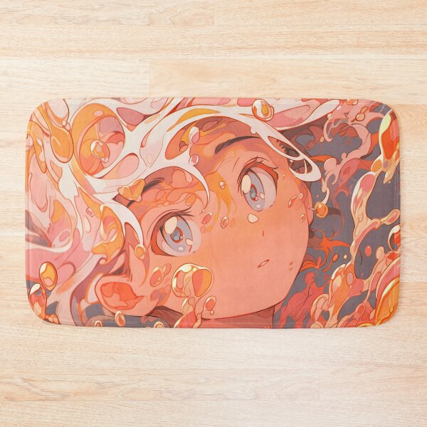 Item preview, Vibrant Orange Slime Fantasy Anime Girl designed and sold by bubblegoth.
