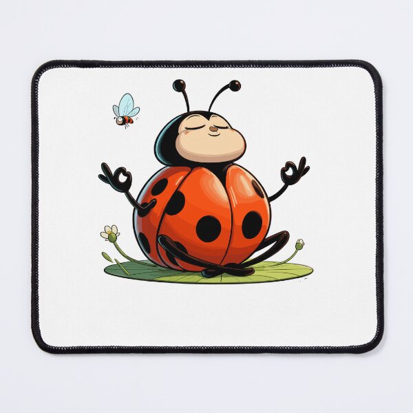 Item preview, Meditation Ladybug Yoga Pose Relaxing Animal designed and sold by Artistoos.