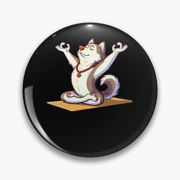 Item preview, Meditation Huskey Yoga Pose Relaxing Animal designed and sold by Artistoos.