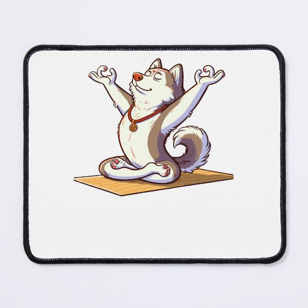 Item preview, Meditation Huskey Yoga Pose Relaxing Animal designed and sold by Artistoos.