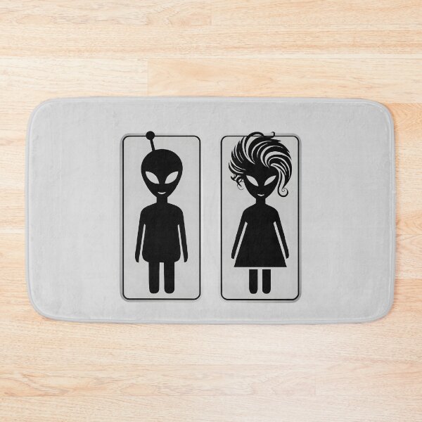 Item preview, Original Alien Bathroom Door Signs Funny Restroom Sign Men Women Set designed and sold by Nabucodonoshop.