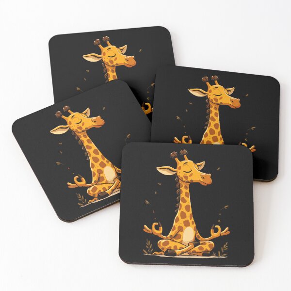 Item preview, Meditation Giraffe Yoga Pose Relaxing Animal designed and sold by Artistoos.