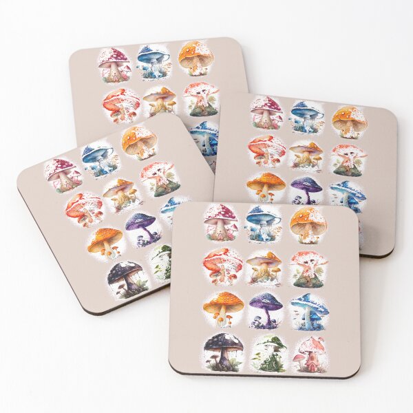 Item preview, Different mushrooms designed and sold by Amhebadesigns.