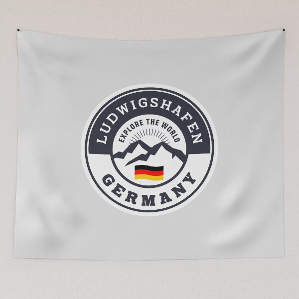 Item preview, Ludwigshafen Germany Black and White Crest designed and sold by World Designs.