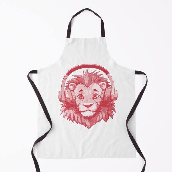 Item preview, Lion Big Cat in Headphones Listening to Music designed and sold by kinpirks.