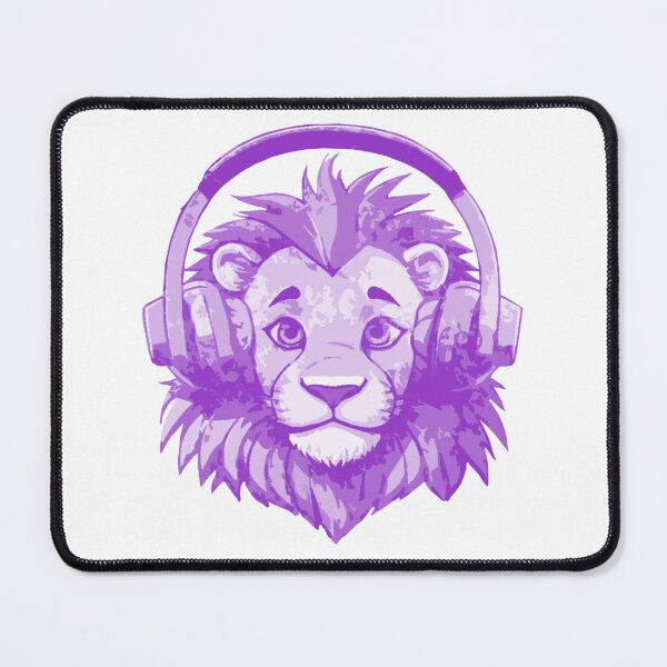 Item preview, Lion Big Cat in Headphones Listening to Music designed and sold by kinpirks.
