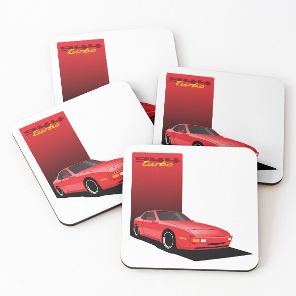 Item preview, 1986 Porsche 944 turbo illustration designed and sold by blackdogshop.