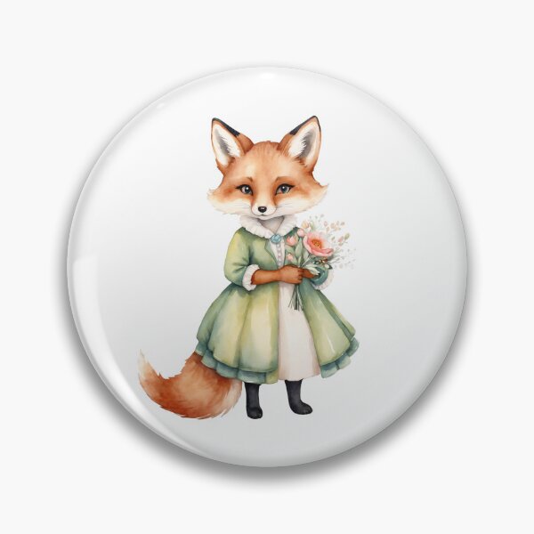 Artikelvorschau, Aquarell Fuchs Abenteuer entworfen und verkauft von Victoria Riabov.