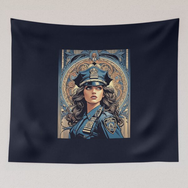 Item preview, Woman Police Officer - Art Nouveau designed and sold by deusrex007.