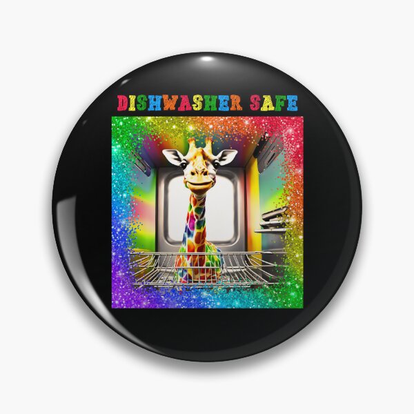 Item preview, Dishwasher Safe With Funny Giraffe designed and sold by LadyGoodwill.