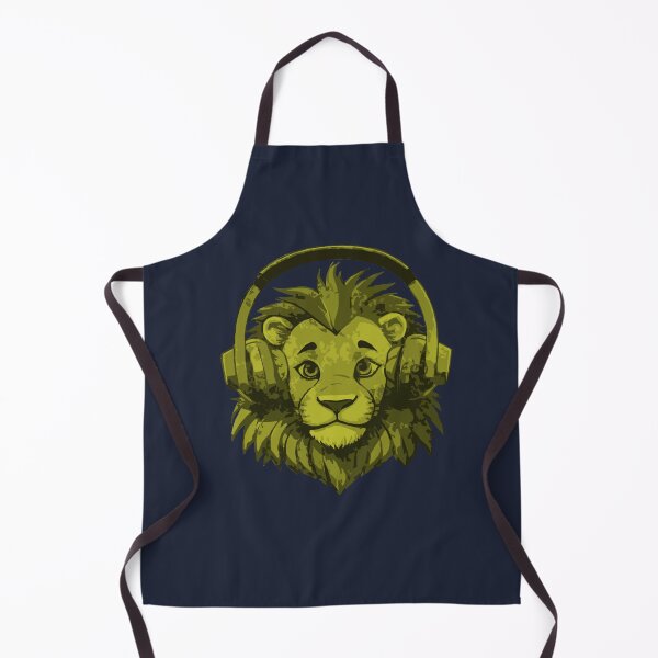 Item preview, Lion Big Cat in Headphones Listening to Music designed and sold by kinpirks.