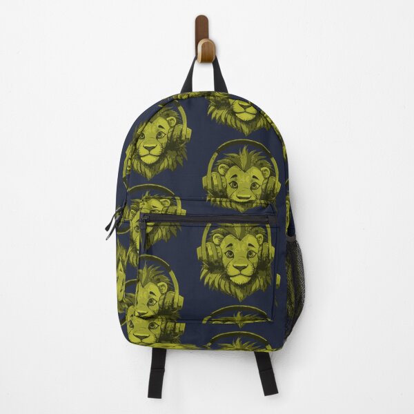 Item preview, Lion Big Cat in Headphones Listening to Music designed and sold by kinpirks.