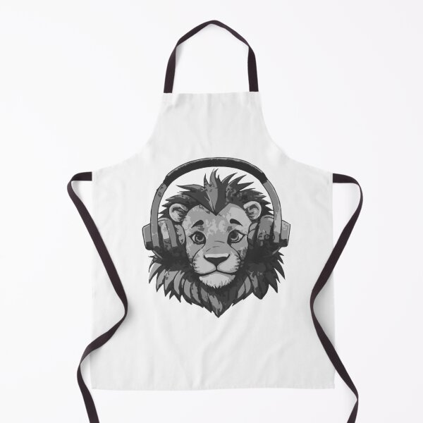 Item preview, Lion Big Cat in Headphones Listening to Music designed and sold by kinpirks.
