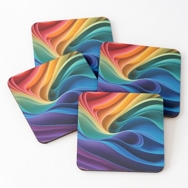 Item preview, Vibrant abstract rainbow designed and sold by Maximilianos.