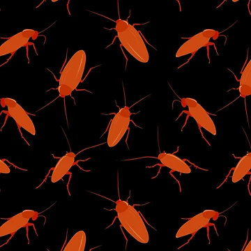 Artwork thumbnail, Funny Pest Control Cockroach Pattern by CreativeBridge