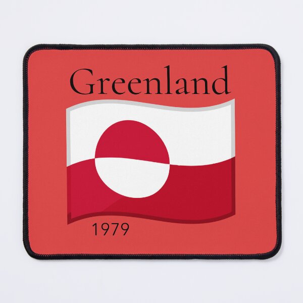Item preview, Greenland Flag designed and sold by UglyMandalas.