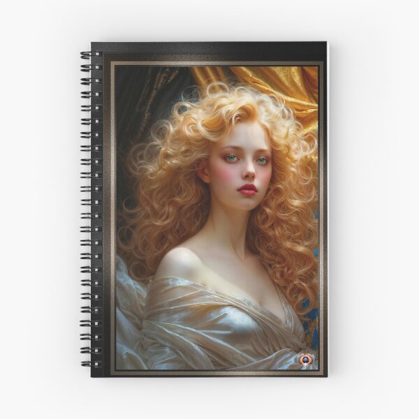 Item preview, A Captivating Ethereal Beauty With Golden Curls Captivating AI Concept Art by Xzendor7 designed and sold by Xzendor7 Digital Art Creations.