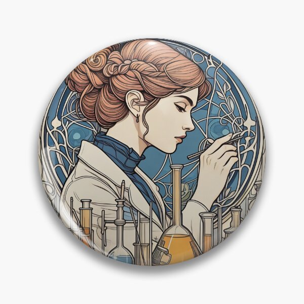 Item preview, Woman Scientist - Art Nouveau designed and sold by deusrex007.