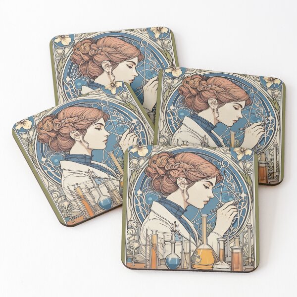 Item preview, Woman Scientist - Art Nouveau designed and sold by deusrex007.