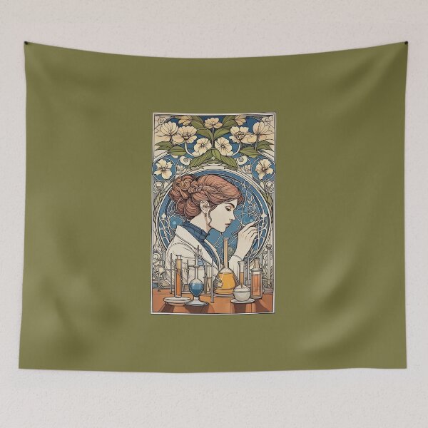 Item preview, Woman Scientist - Art Nouveau designed and sold by deusrex007.