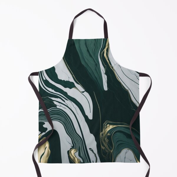 Item preview, Green and white with gold splash marble designed and sold by QuantaSync.