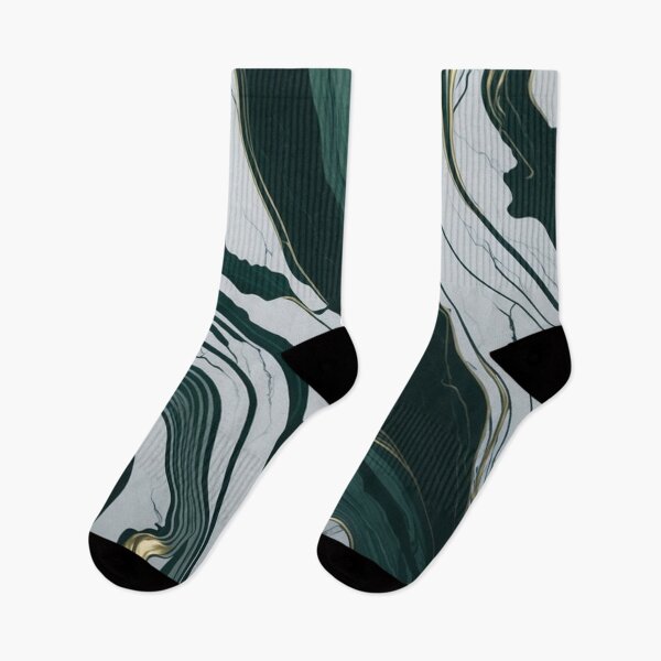 Item preview, Green and white with gold splash marble  designed and sold by QuantaSync.