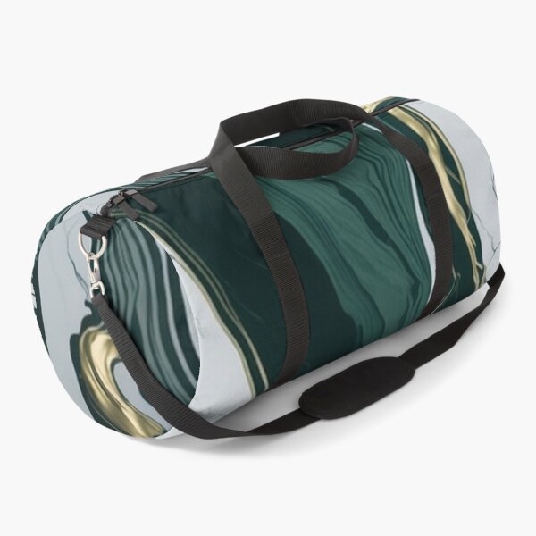 Item preview, Green and white with gold splash marble  designed and sold by QuantaSync.