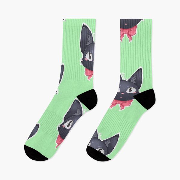 Item preview, Cute Black Cat with a bow that belongs to a Witch designed and sold by VulpyArt.